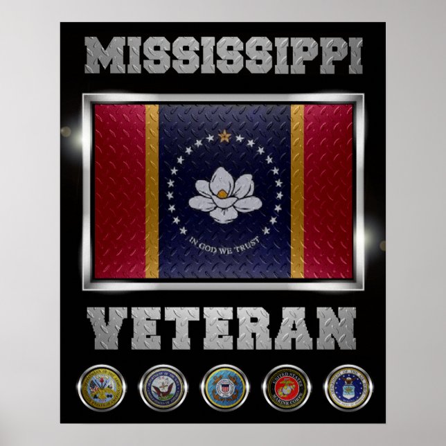 Poster Veterano do Mississippi (Frente)