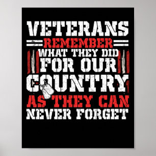 Poster Veterano, lembre-se do que fizeram pelo nosso paí