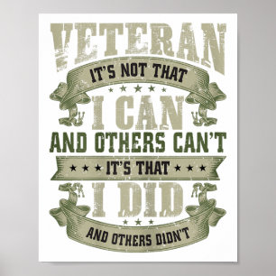 Poster Veterano Não É Que Eu Posso E Outros Não Veteranos