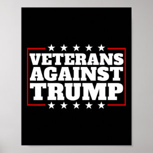 Poster Veteranos Contra Trump Anti-trump Veteranos Contra