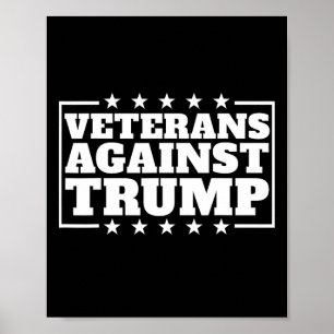 Poster Veteranos Contra Trump Anti-Trump Veteranos Contra