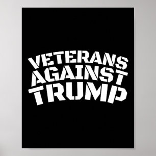 Poster Veteranos Contra Trump Anti-Trump Veteranos Contra