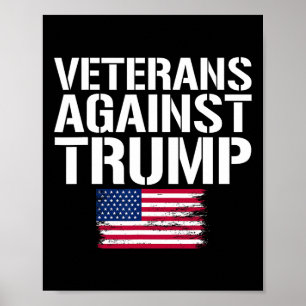 Poster Veteranos Contra Trump Anti-trump Veteranos Contra