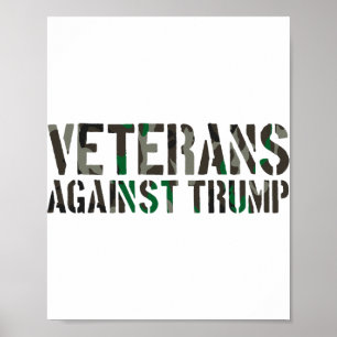Poster Veteranos Contra Trump Anti-trump Veteranos Contra