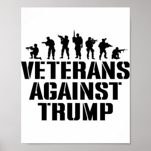 Poster Veteranos Contra Trump Anti-trump Veteranos Contra