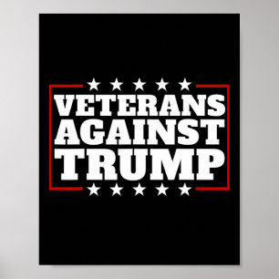 Poster Veteranos Contra Trump Anti-Trump Veteranos Contra