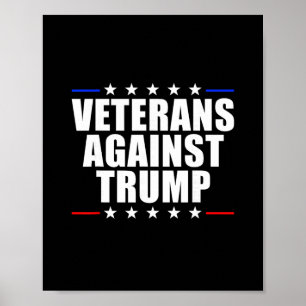Poster Veteranos Contra Trump Anti-trump Veteranos Contra