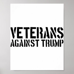 Poster Veteranos Contra Trump Anti-trump Veteranos Contra