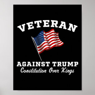 Poster Veteranos Contra Trump Constituição Sobre Reis