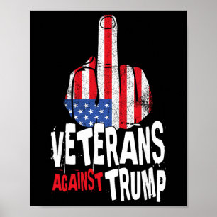 Poster Veteranos Contra Trump Veteranos Militares Anti Tr