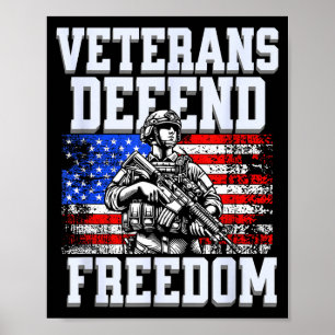 Poster Veteranos defendem a liberdade do nosso exército p
