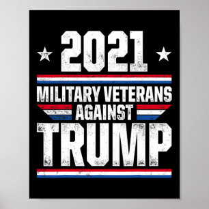 Poster Veteranos Militares Contra Trump Violam Eleição Do
