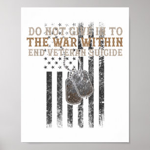 Poster Veteranos Sensibilizam A Guerra No Patriótico