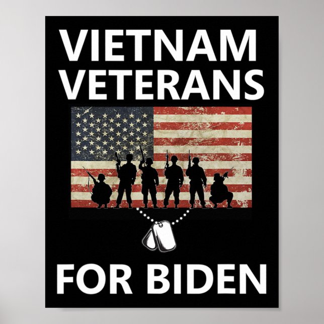 Poster Veteranos Vietnamitas Para Joe Biden 2020 (Frente)