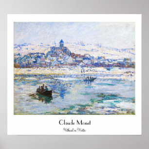 Pôster Vetheuil no inverno Claude Monet