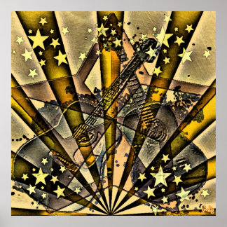 Poster Vetor Guitars