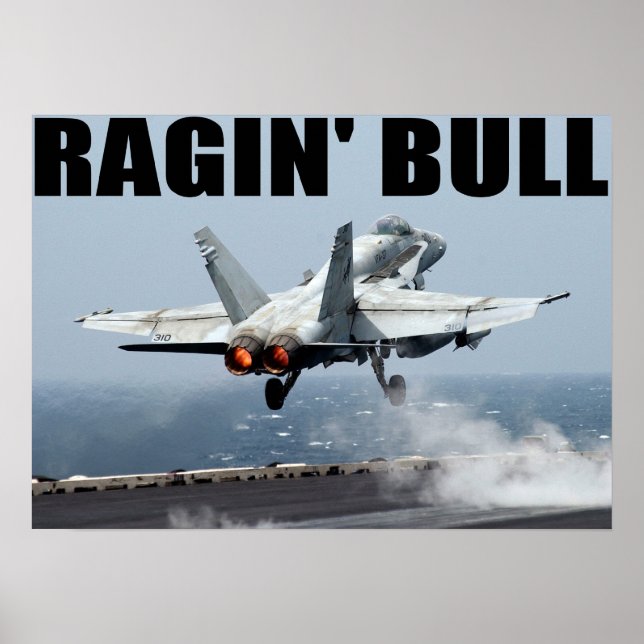Pôster VFA-37 Ragin' Bull (Frente)