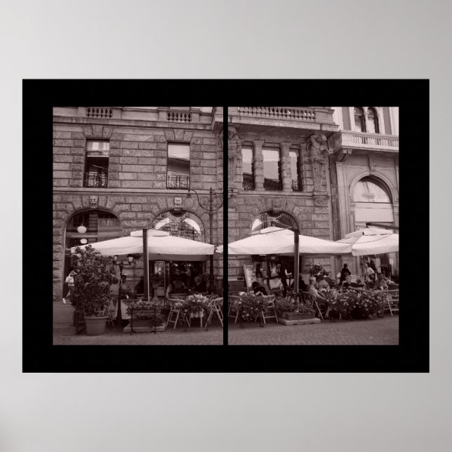 Pôster Via Dante - Diptych (Frente)