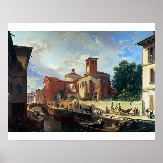 Pôster Via Fatabene Fratelli, Milão, 1830 (Frente)