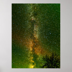Poster Via Láctea & Aurora Boreal Ontário Canadá
