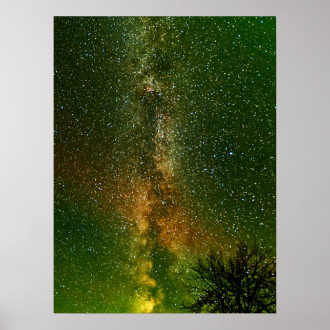 Poster Via Láctea & Aurora Boreal | Ontário Canadá (Frente)