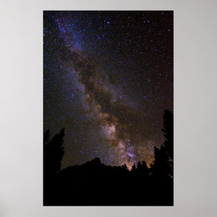 Pôster Via Láctea estrelada, Califórnia