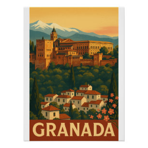 Pôster Viagem 2025 - Granada, Espanha