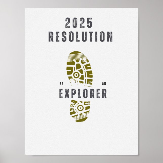 Poster Viagem 2025 resolução seja uma arte de exploração (Frente)
