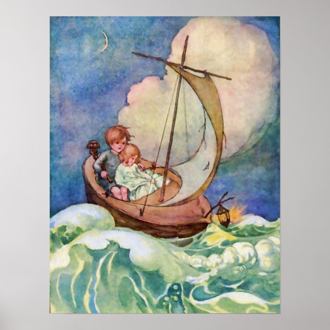 Pôster Viagem a Fairyland Vintage (Frente)