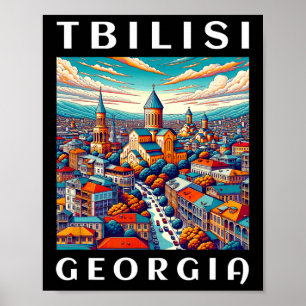 Poster Viagem à Geórgia e Tbilisi