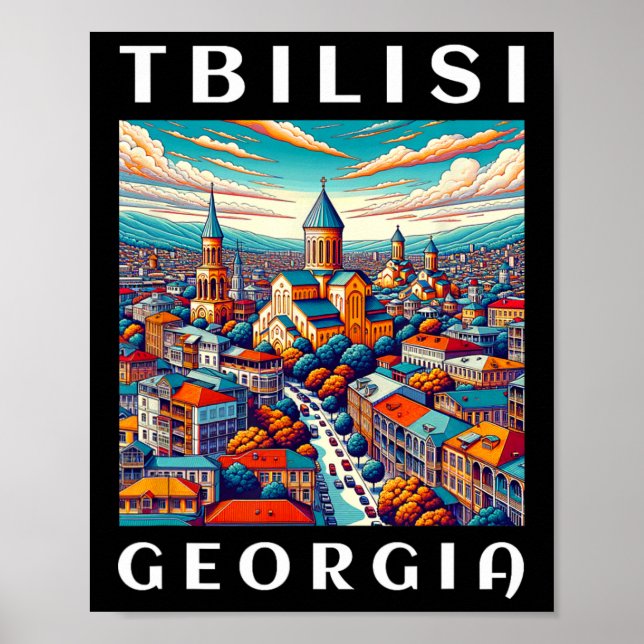 Poster Viagem à Geórgia e Tbilisi  (Frente)