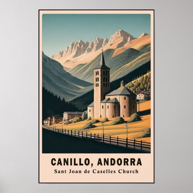 Poster Viagem à Igreja de Sant Joan de Caselles dos anos  (Frente)