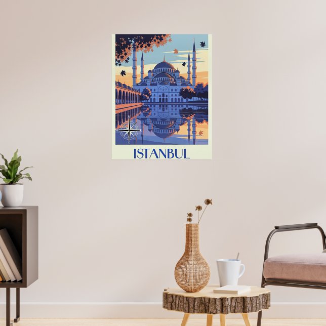 Poster Viagem a Istambul, Turquia (Sala de Estar 3)
