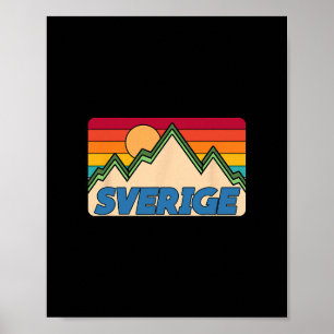 Poster Viagem à Suécia Amigo Sverige Férias em Família