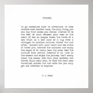 Poster Viagem Adventure Cote de A. W. Doys