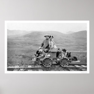 Poster Viagem Alaska 1912 de Dogmobile