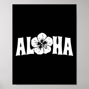 Poster Viagem Aloha Havaí Férias de Verão Garotas Mulhere