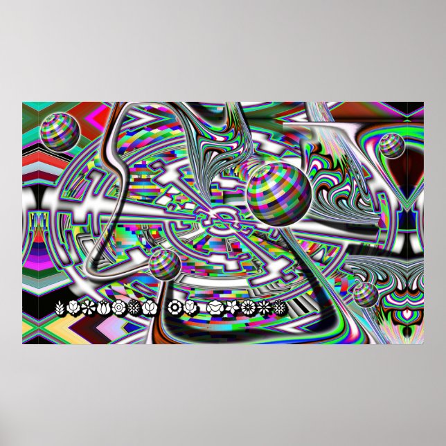 Poster Viagem ao espaço (espaçonave de alienígena) (Frente)