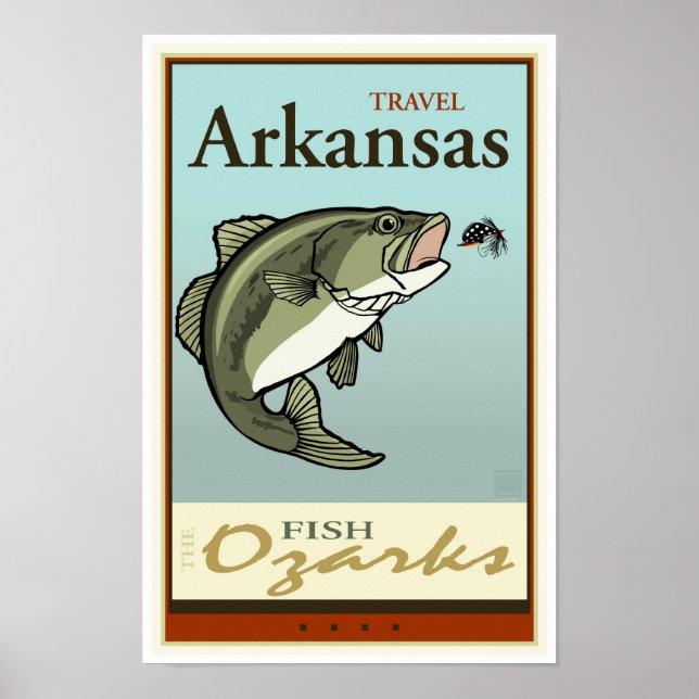 Poster Viagem Arkansas (Frente)