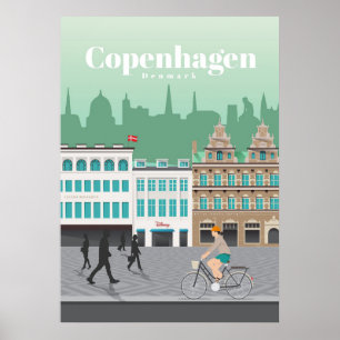 Poster Viagem Art Viagem Para Copenhaga