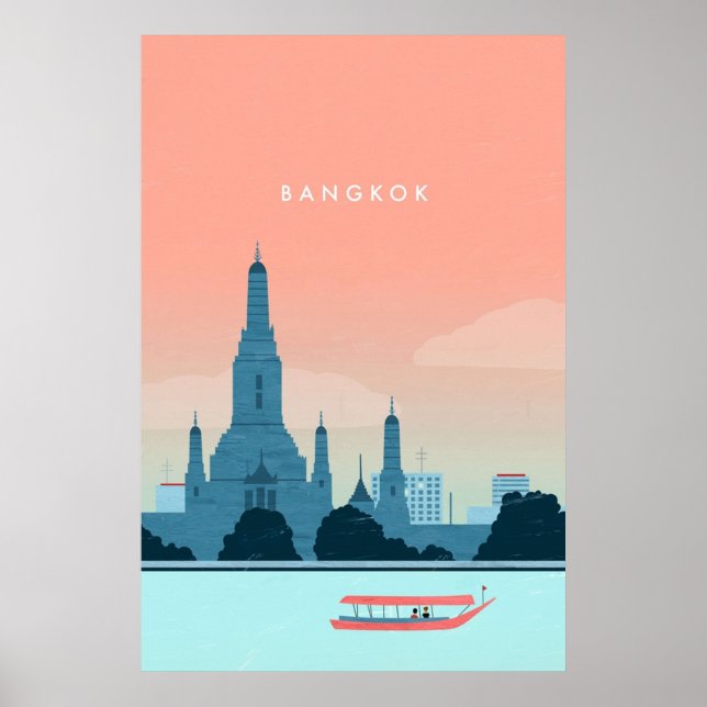 Poster Viagem Banguecoque (Frente)