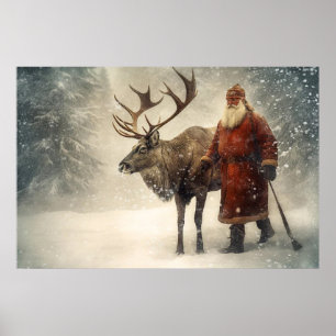 Poster Viagem com Papai noel