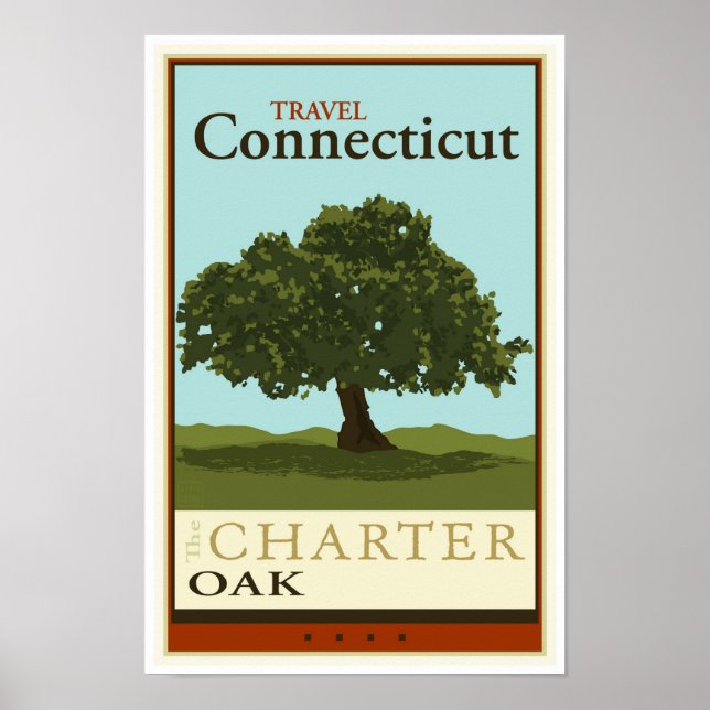 Poster Viagem Connecticut (Frente)