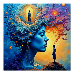 Pôster Viagem Cósmica Recente