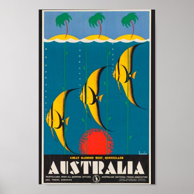Poster Viagem da Austrália (Frente)