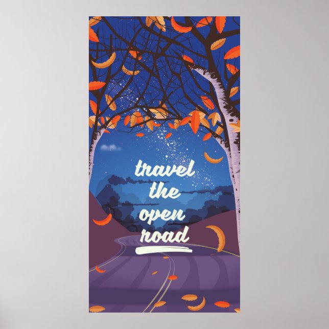 Poster Viagem da estrada aberta (Frente)