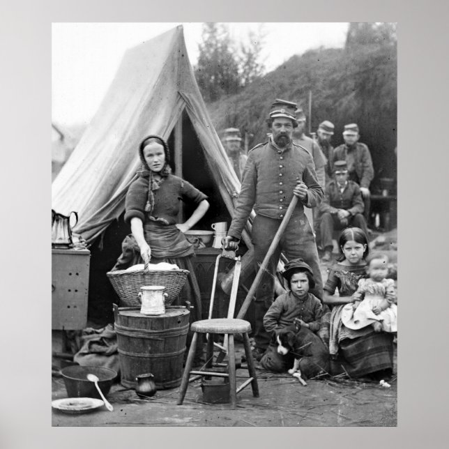 Pôster Viagem da Guerra Civil, 1861 (Frente)