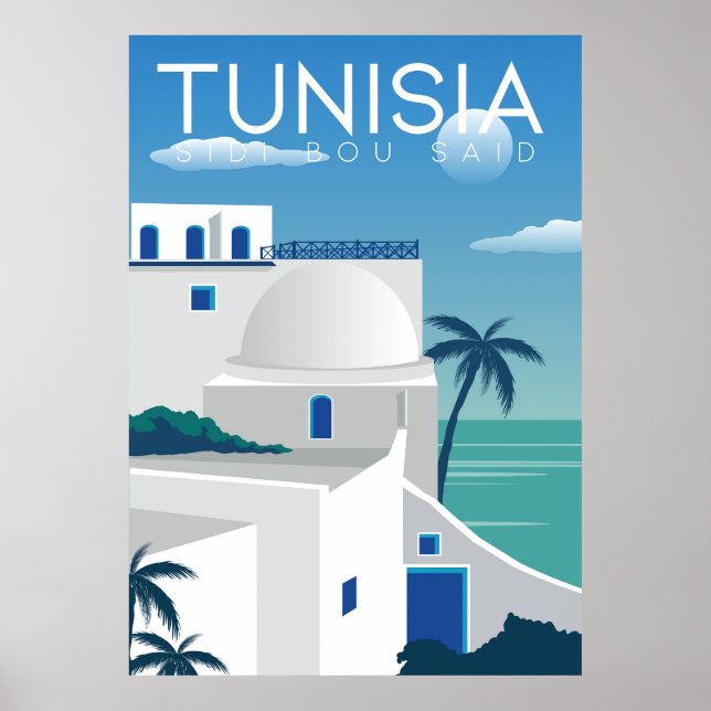 Poster Viagem da Tunísia (Frente)