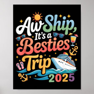 Poster Viagem das Melhores Amigas Cruzeiro Amigo Viagem d