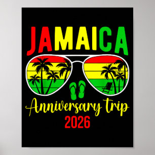 Poster Viagem de Aniversário Jamaicaa 2026 Casal Correspo